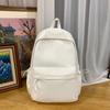 Student Schoolbag Solid Color Campus Backpack Women Large Capacity Backpack