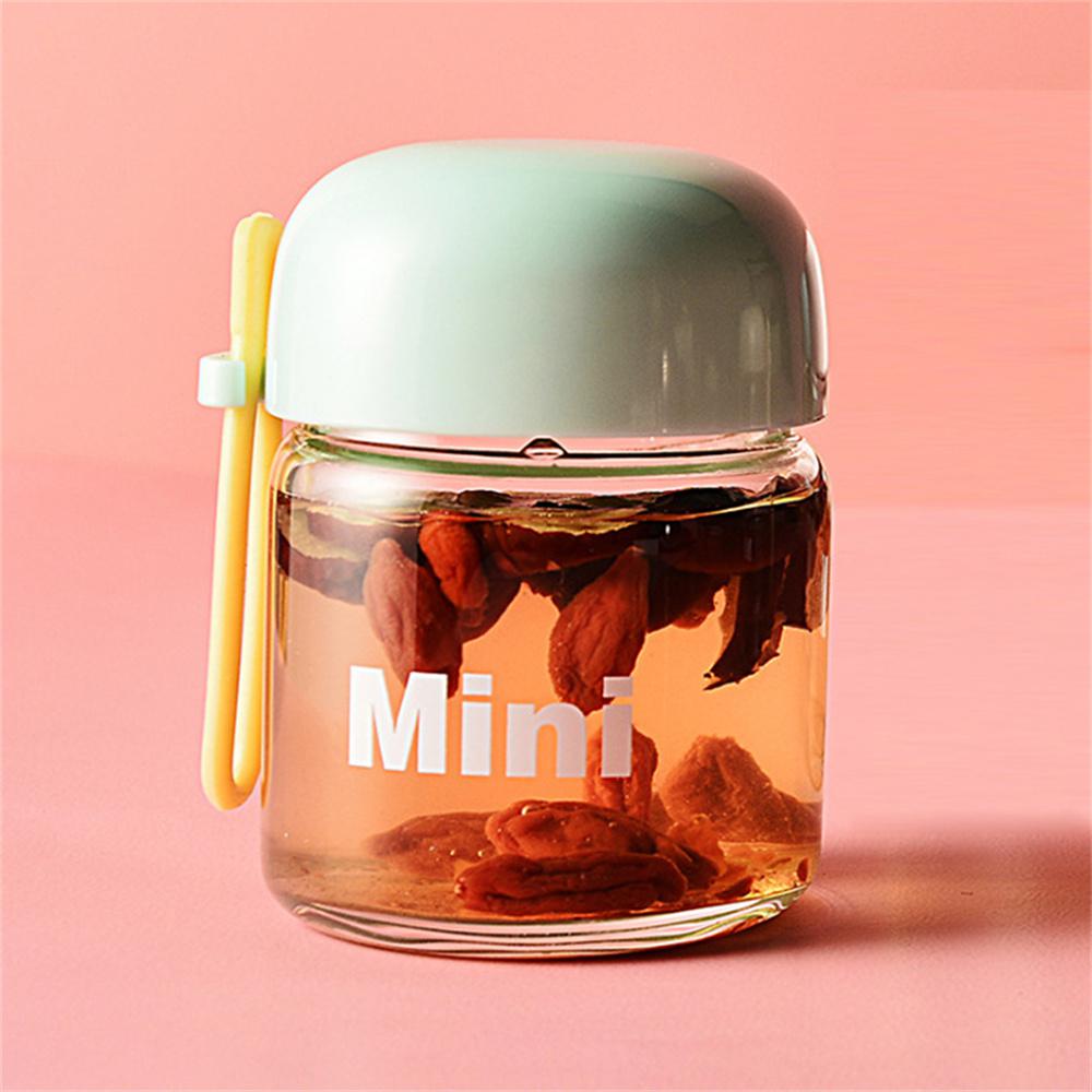 

Стаканчик для йогурта, прекрасный, легко моется, многоразовый, самый продаваемый, экологически чистый, популярный, небольшой графин с плечевым ремнем, стеклянный 150ml зелёный