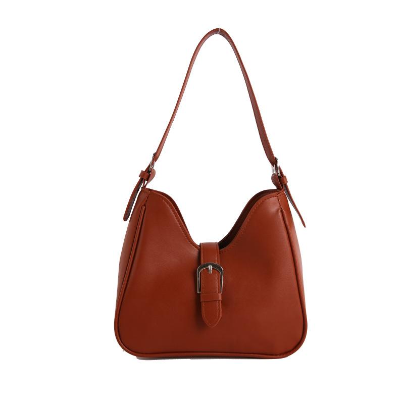 

Korean high-end niche portable bucket bag women s summer new fashion casual commuter shoulder messenger bag коричневий