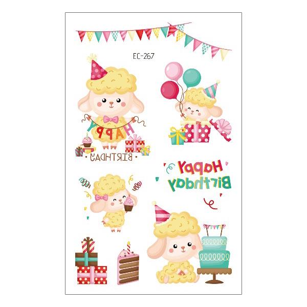 Children's Waterproof Princess Cartoon Tattoo Stickers for Birthday Parties