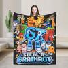 Six Seven 67 Steal A Brainrot Meme Flannel Blanket Warm Throw Blanket for Bedroom Decorative Novelty Bedspread Sofa Bed Cover
