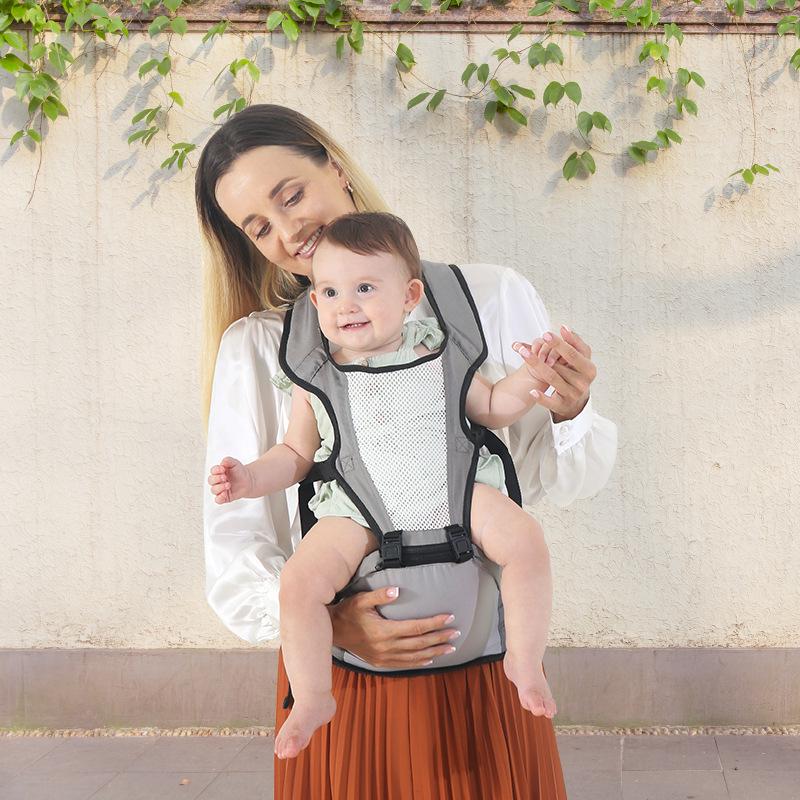 CPC Certified Multifunctional Baby Waist Stool and Child Carrier for Front and Back Carrying