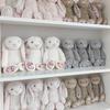 31cm Kawaii Long Ears Looper Rabbit Plush Doll Pillow Floral Print White Pink Bunny Healing Plush Toy For Girls Birthday Gift