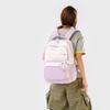 Primary School Student Schoolbag Color Block Women's Large Capacity Backpack