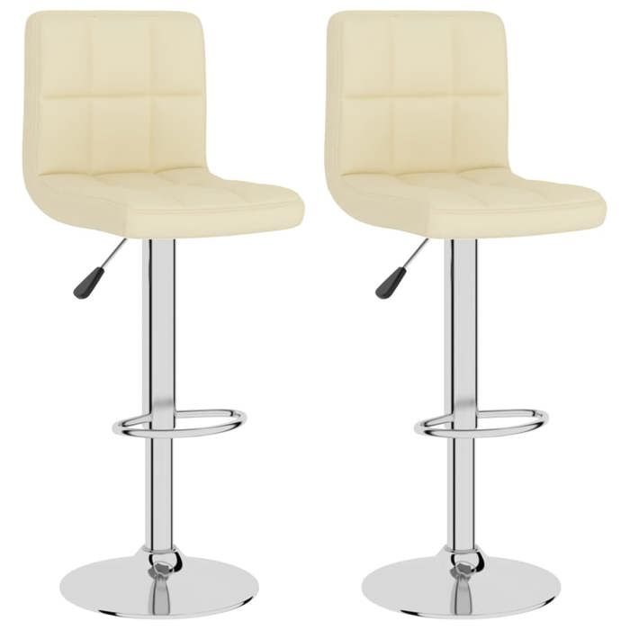 VidaXL Lot de 2 Tabourets de Bar, Chaise de Pub, Siège de Bistrot, Meuble de Salle à Manger Cuisine Salon Maison Intérieur, 334241