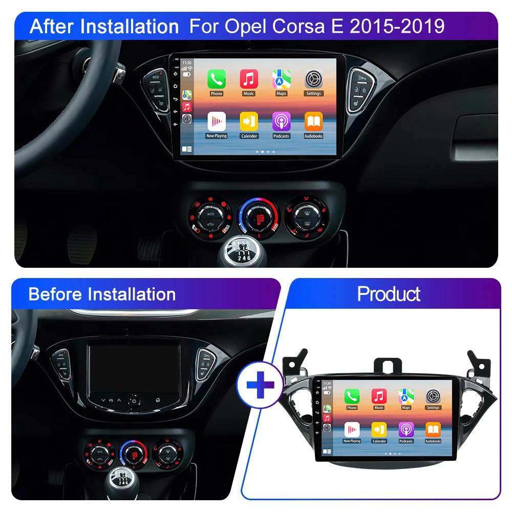 

9 2DIN для Opel Corsa 2015-2019/Opel Adam 2013-2016 автомобильный мультимедийный плеер с GPS, автомобильное радио Carplay Android Auto 1+32