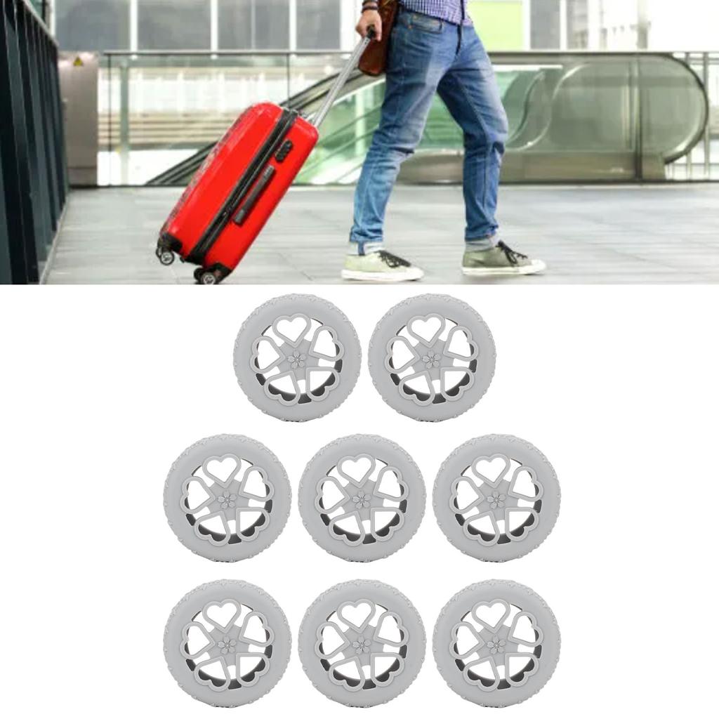 8pcs Luggage Wheel Covers Wr Proof Suitcase Wheel Covers Ors for 5-6cm Diameter