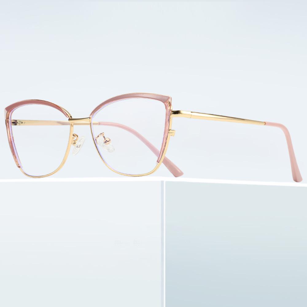 High-End Cat Eye Metal Glasses: Street Style Anti-Blue Light & Photochromic Optical Lenses