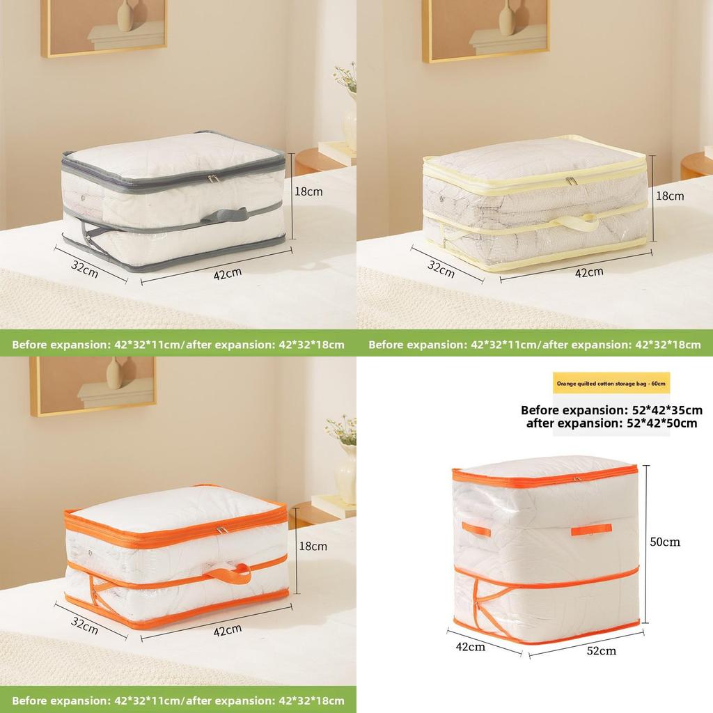 Pvc Quilt Storage Bag With Breathable Mesh Panel For Seasonal Duvet And Clothing