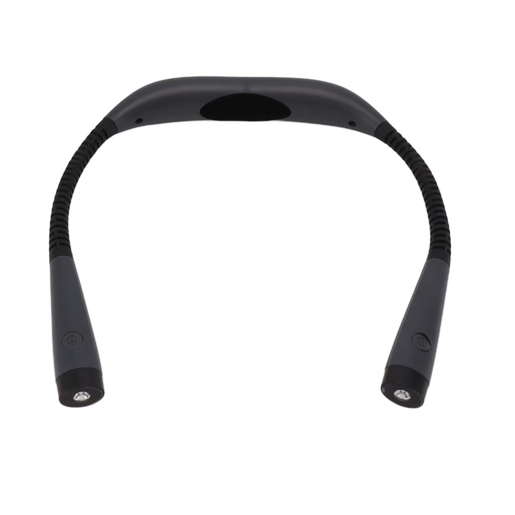 LED Neck Reading Light 3 Colors 3 Bright Level 1000mAh Rechargeable Battery Bendable Arms Book