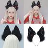 Modisches Plüsch-Wolfsohren-Haarband Haarschmuck Kostüm Kopfbedeckung für Cosplay und Mottopartys mit Realistischen Designs