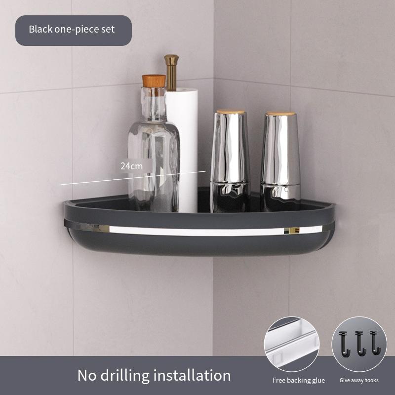 Настенный неперфорированный штатив для ванной комнаты настенный стеллаж для хранения вещей угловой стеллаж для хранения вещей в углу ванной комнаты угловой настенный стеллаж