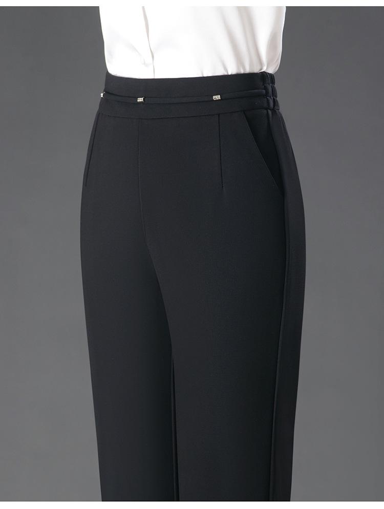 Spring/Summer 2025 Women's Slim Fit Bootcut Stretch Pants – High Waist, Micro Flare, Versatile Mom Trousers.