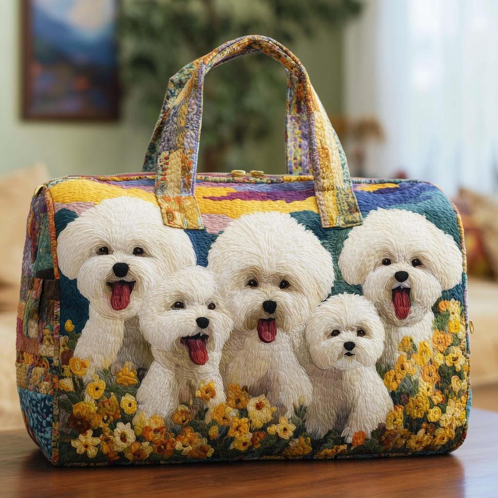 Puppy Series 4 Women's Yoga Travel Handbag with 3D Digital Print