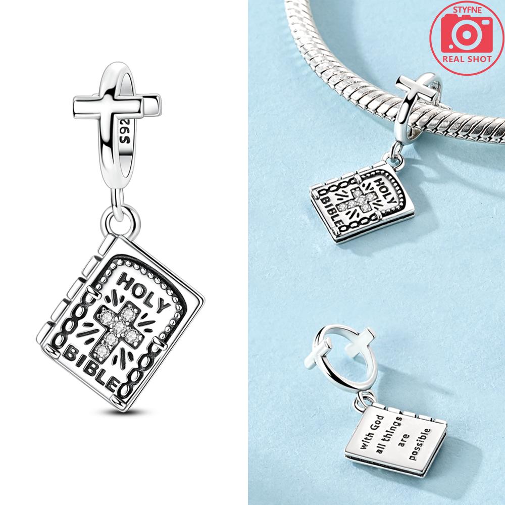 Women Pendants Original Copper Cross Colored Zircon Life Tree Bible Charms Bead Fit Bracelet Gift Jewelry Accessory Necklace