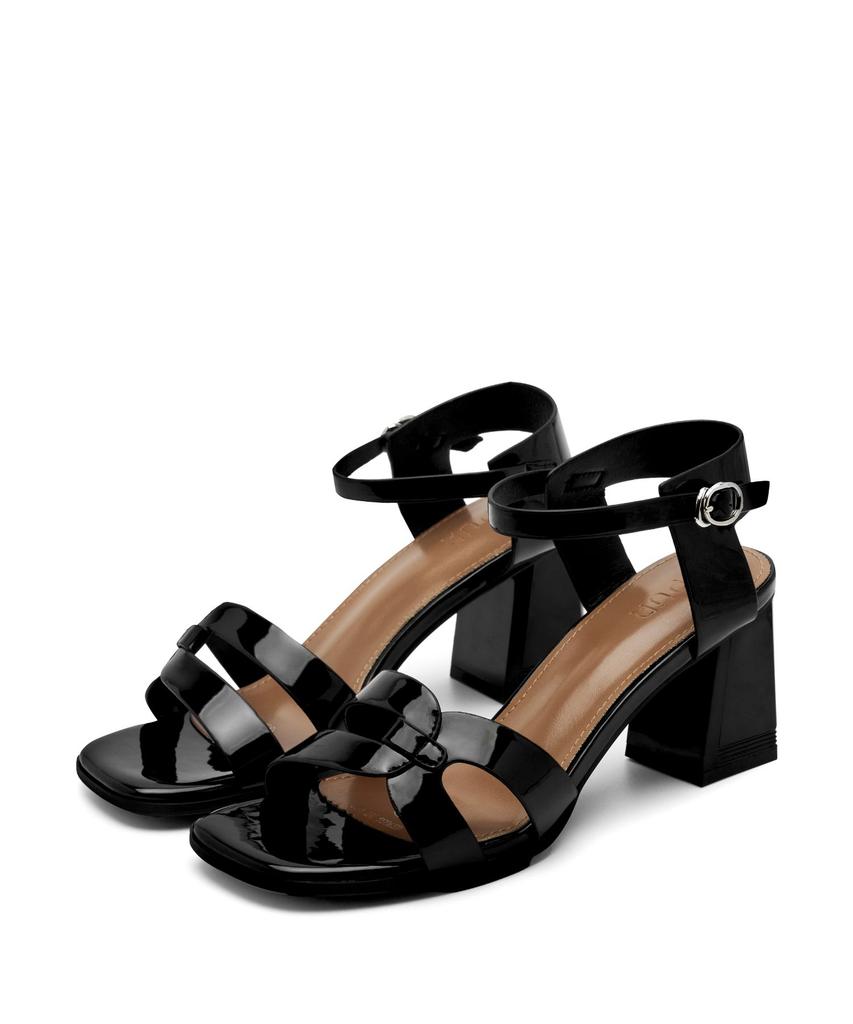 Spur Voile Color Blocking Sandal 7.8Cm Strap Sandals -Us9056 (3Color)