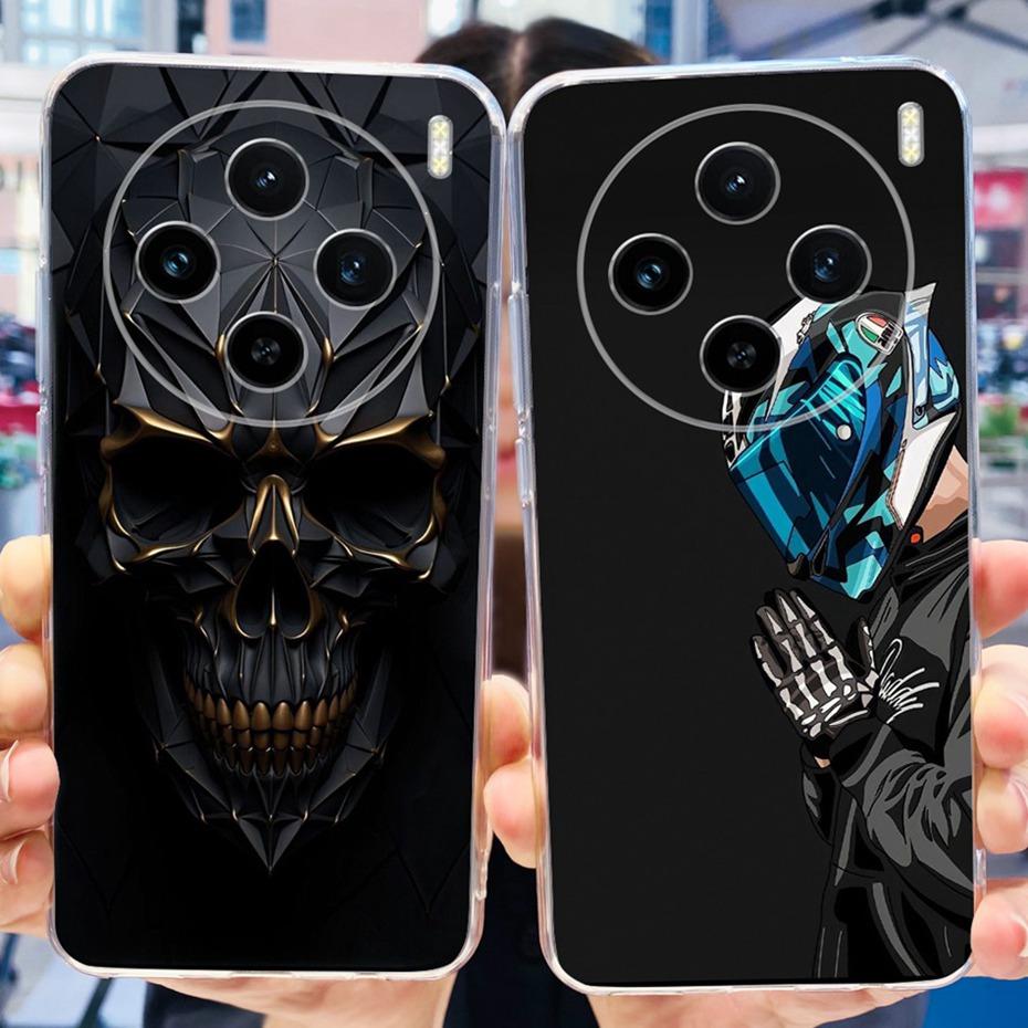 For Vivo X100 / X100 Pro Fashion Dragon Metal Pattern Case Cover For VivoX100 X 100pro 5G Soft Silicone TPU Phone Cases