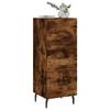 VidaXL Buffet Chêne fumé 34,5x34x90 cm Bois d'ingénierie 828625