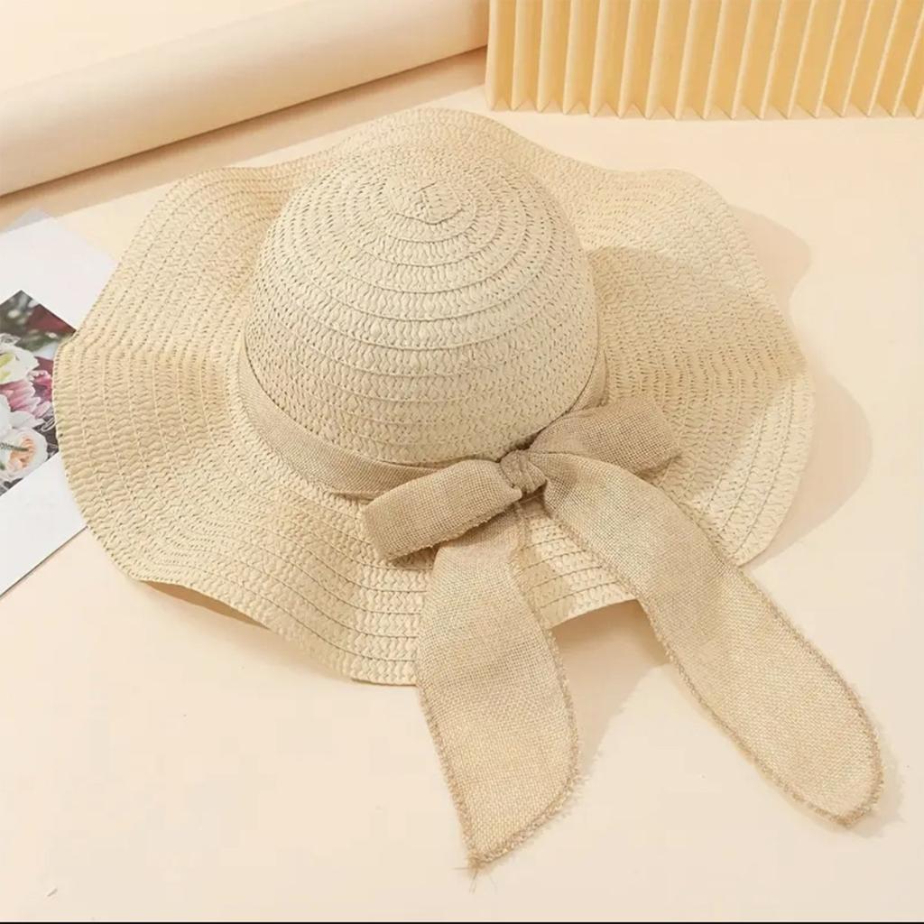 Ladies' Bow Hat, Beach Hat, Sun Hat