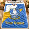 Flannel BlanketSheffield Wednesday FC Custom Name Text Personalized Soft Warm Throw Blanket Home Decor Gift