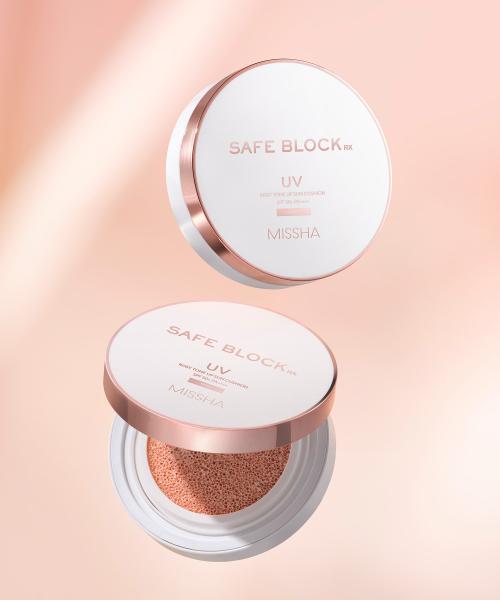 

Missha [2pcs] Safe Block Rx Rosy Tone Up Sun Cushion 12g FREE