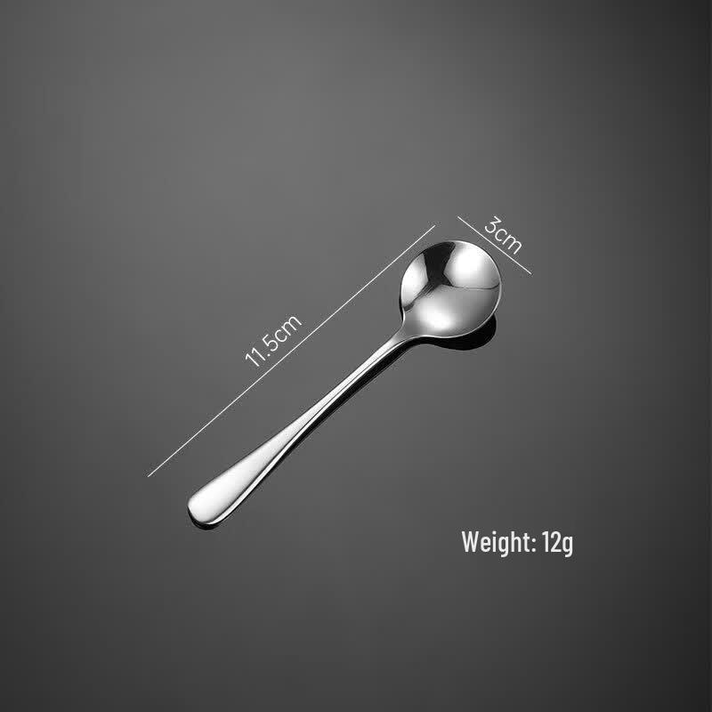 Qianxing 304 Stainless Steel Round Coffee Spoon Set