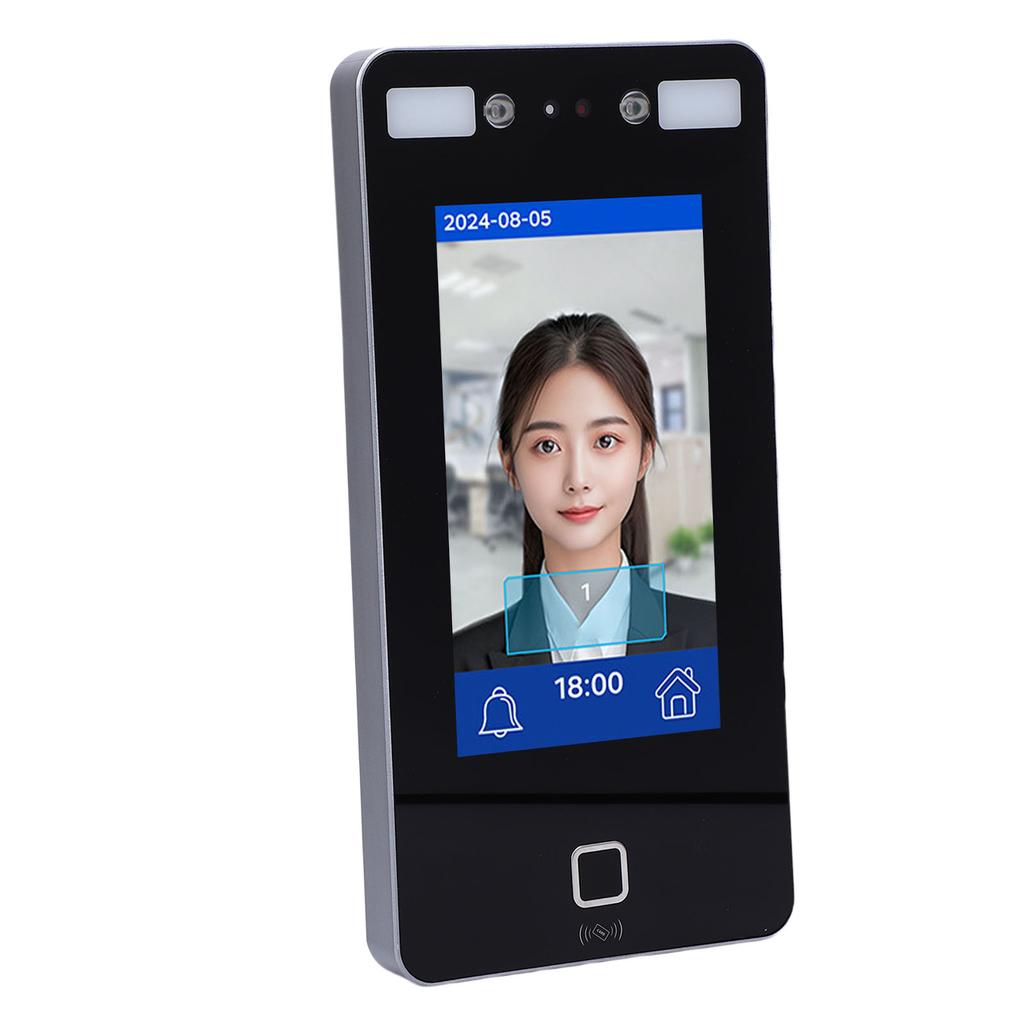 Face Recognition Attendance Machine Employees Biometric System 7in Visible Light AI Dynamic Facial Card Access Control