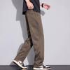 Nuovi pantaloni da uomo color marrone per la primavera e l'estate, taglio dritto, sportivi, business casual, molto leggeri