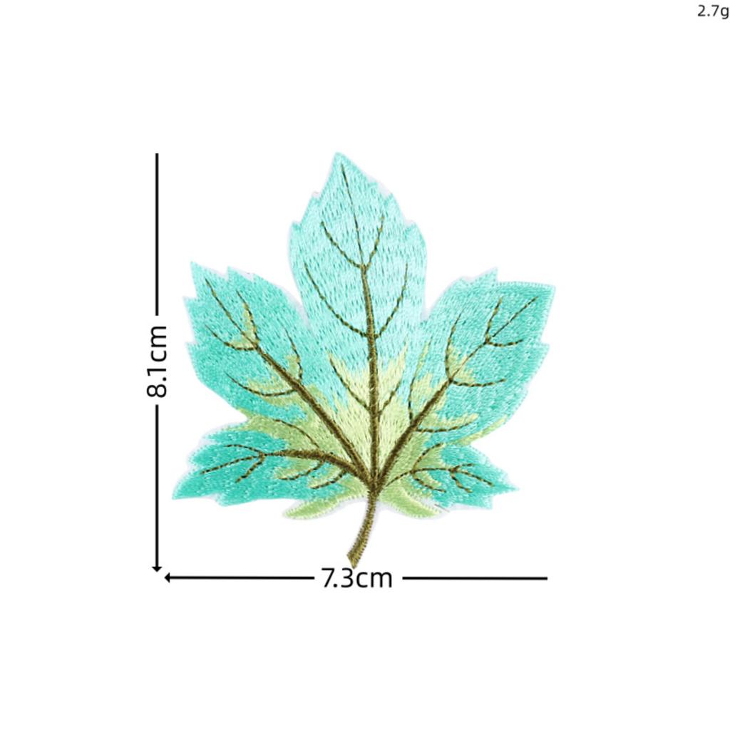 Maple Leaf Fabric Patches, Colorful Leaf Patches, Iron- Adhesive Backing