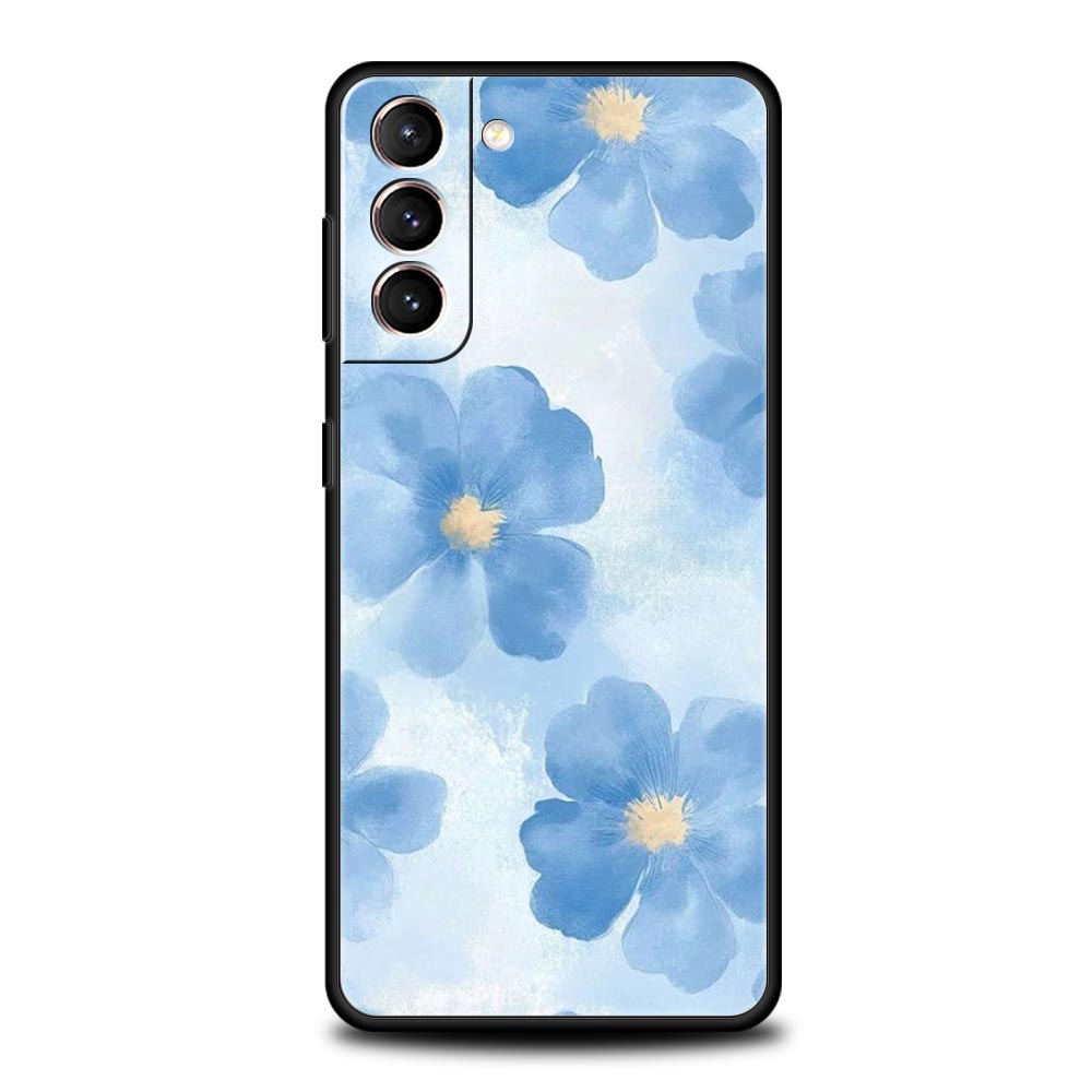 

Чехол для телефона Samsung Galaxy S25 Edge S24 S23 S22 S21 Ultra S20 FE 5G S10 S10E S9 Plus Мягкий ТПУ Чехол Мягкий Бледный Маленький Цветок Galaxy S9+