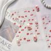 Süßer Gelee Rote Kirsche Nagelkunst Aufkleber Prägung Mädchen Frauen Selbstklebend Nagelaufkleber Neujahr Weihnachten Maniküre Abziehbilder Geschenk
