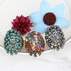 Luxuriöser Ovaler Bunter Strasssteinbesetzter Damen-Fingerring Party-Schmuck Geschenk