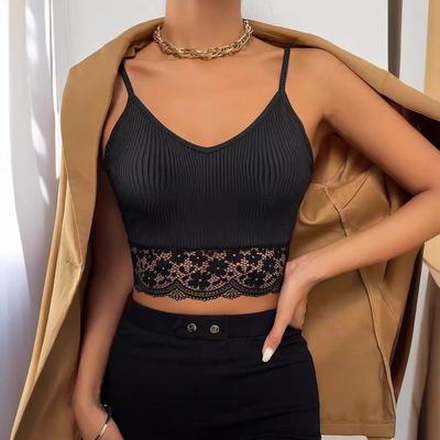 T-shirt sans manches à bretelles pour femme, haut polyvalent, coupe slim, décontracté et sexy