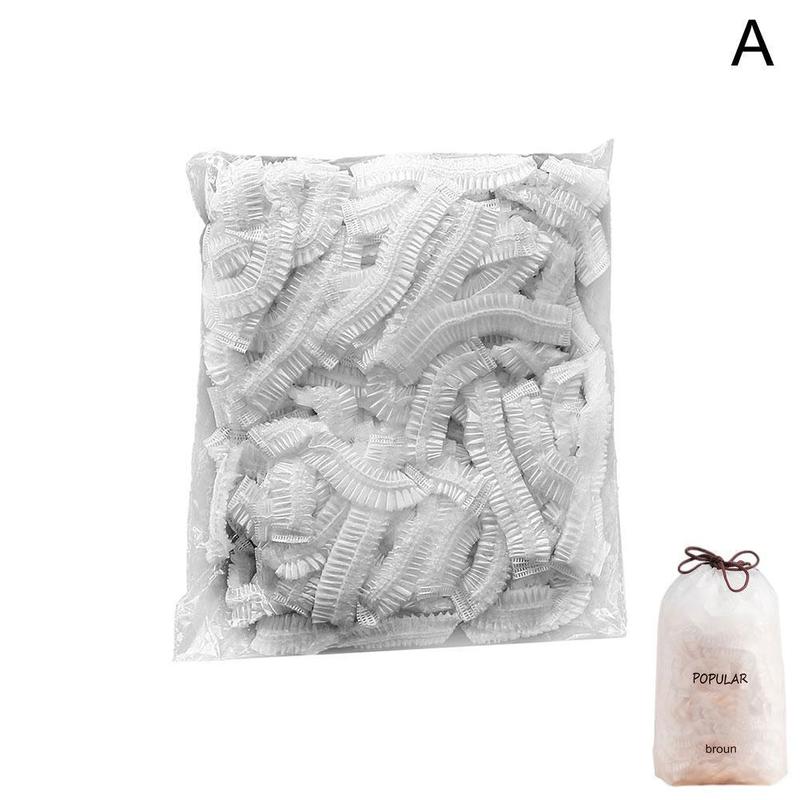 

100 штук одноразовой самогерметизирующейся пластиковой упаковки для пищевых продуктов, пластиковая крышка для консервации V8J2 Transparent-100pcs