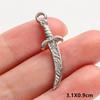 5pcs No Fade Tools Axe Wrench Sword Daily Supplies Charm Pendant For DIY Jewelry Making Accessories Keychain Earring Connectors