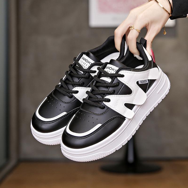 

2025 little white shoes children s autumn new Korean version ins female students leisure sports versatile board shoes street auction P833 35