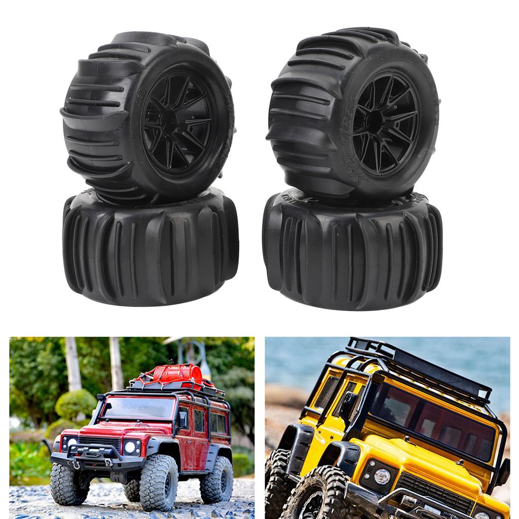 4PCS RC Wheel Tires 12mm Hex Hub 85mm Diameter Rubber Tire Replacement for 16A01 16A02 16A03 16A04 1