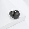Ring für Herren, schlichte, glänzende Oberfläche, Titanstahl, Unisex, Hip-Hop-Paarschmuck, schwarz, personalisierte gestapelte Fingerringe für Männer