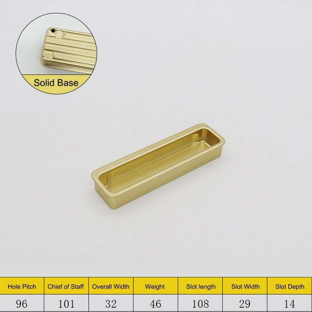 Aluminiumlegierung Eingebauter Schranktürgriff Multifunktional Gold Schwarz Grau Eingelassener Griff Möbelbeschläge Einbau-Design