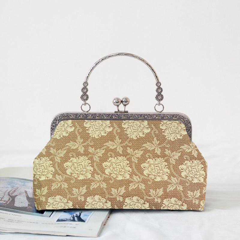 Short Style Handbag Material Kit - Handmade, Multiple Styles, Square Clasp Bag, Includes 20 Needles