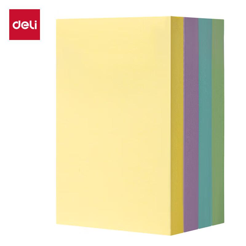Deli 100-Sheet Strong Adhesive Sticky Notes, 76x101mm