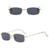 Non-polarized Candy Color Metal Cat Eye Sunglasses Female Summer Street Eyewear for Women Style