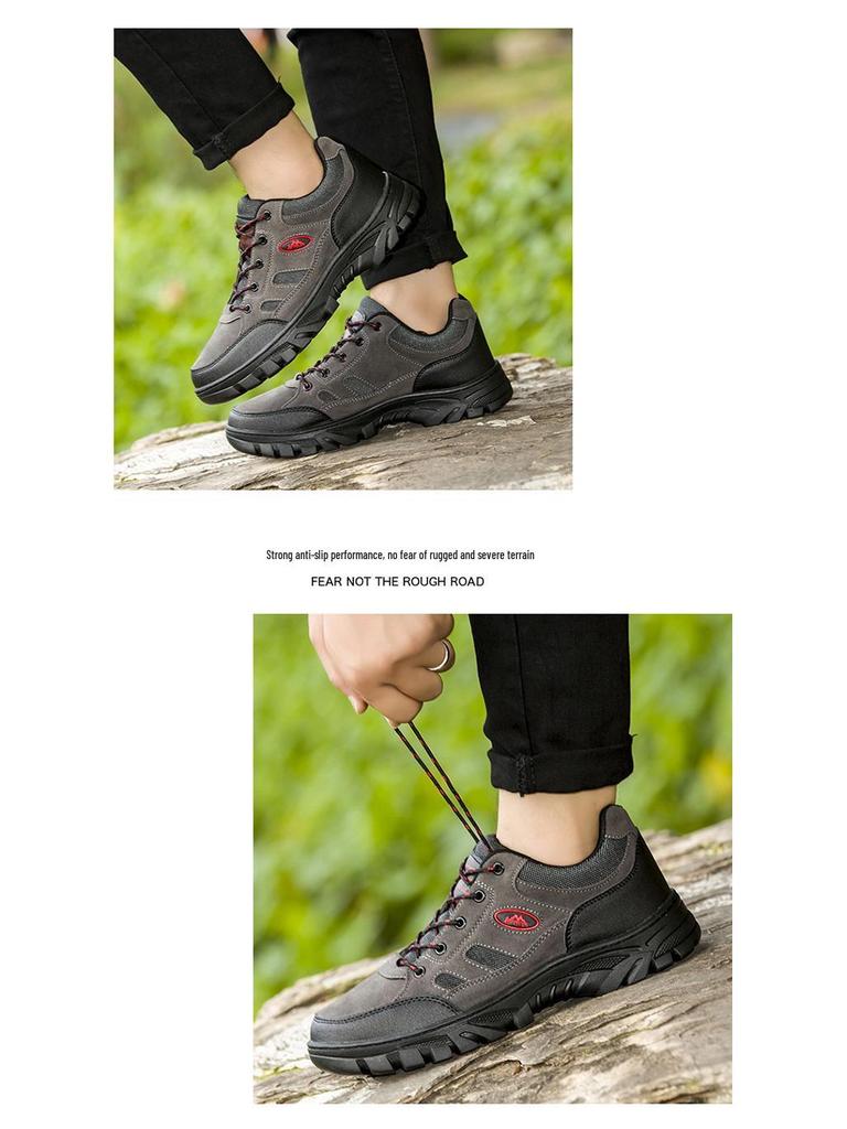 Men's Outdoor Hiking Sneakers - Trendy Autumn Workwear Safety Shoes