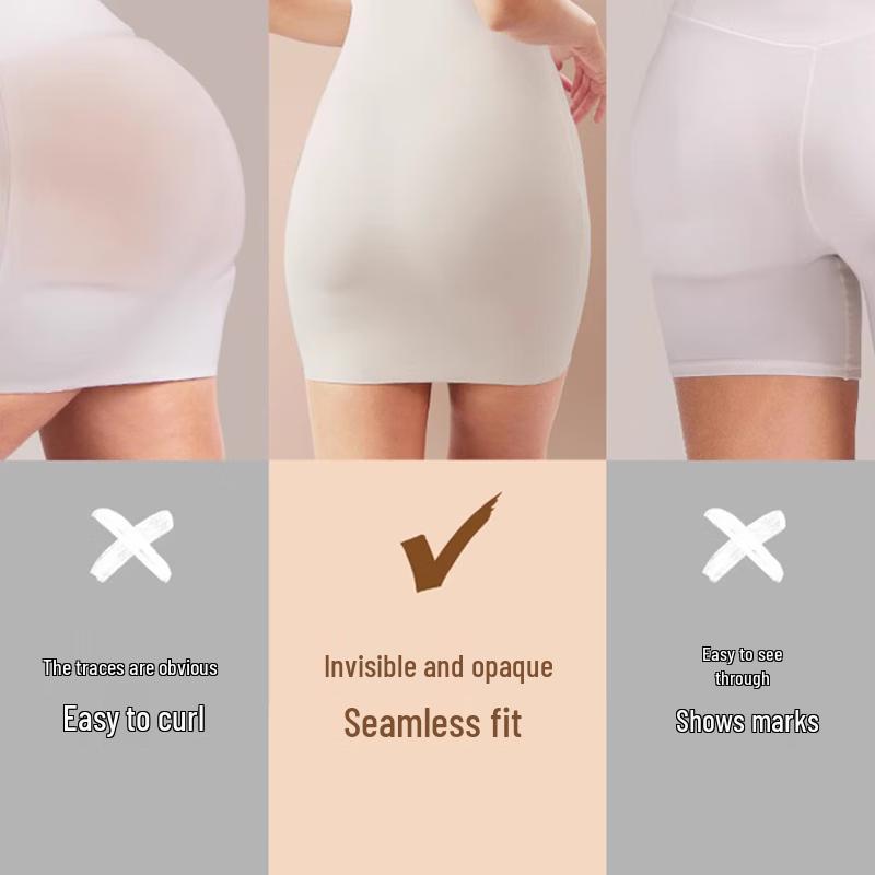 FitonTon Women's High-Waist Tummy Control Safety Briefs (2-Pack)