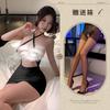 Quick Attack Secretary Breast Seduction Dress Pajamas Passion Fun Underwear Sexy Hip Wrap Perspective