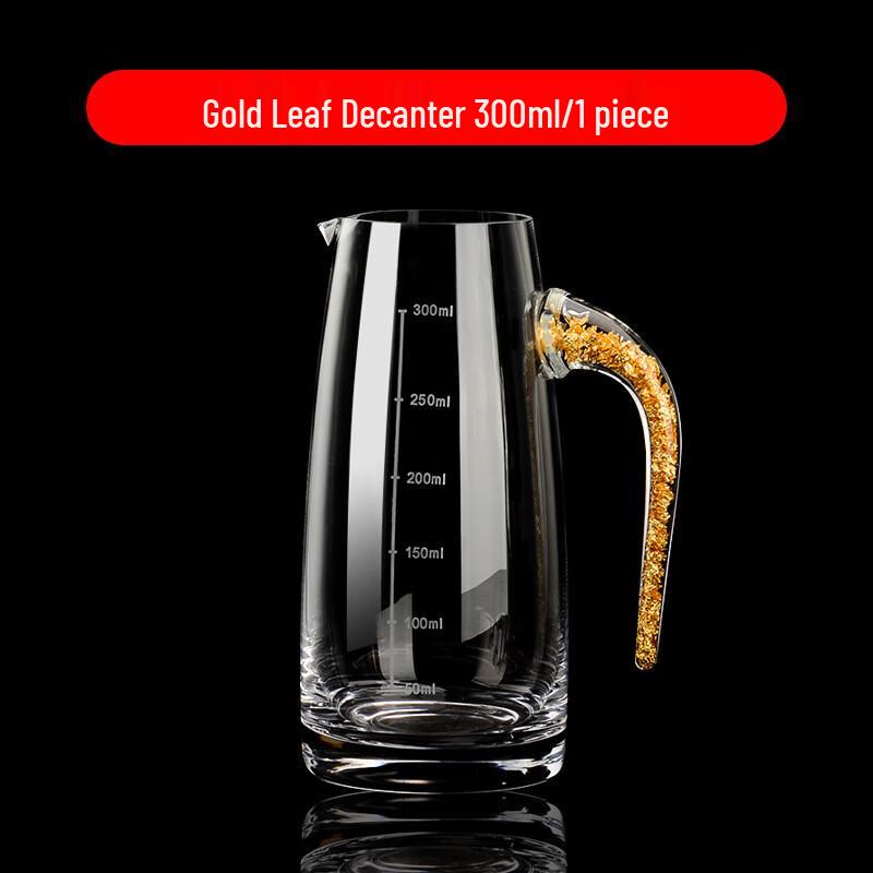 Handmade Crystal Gold Foil Liquor Decanter