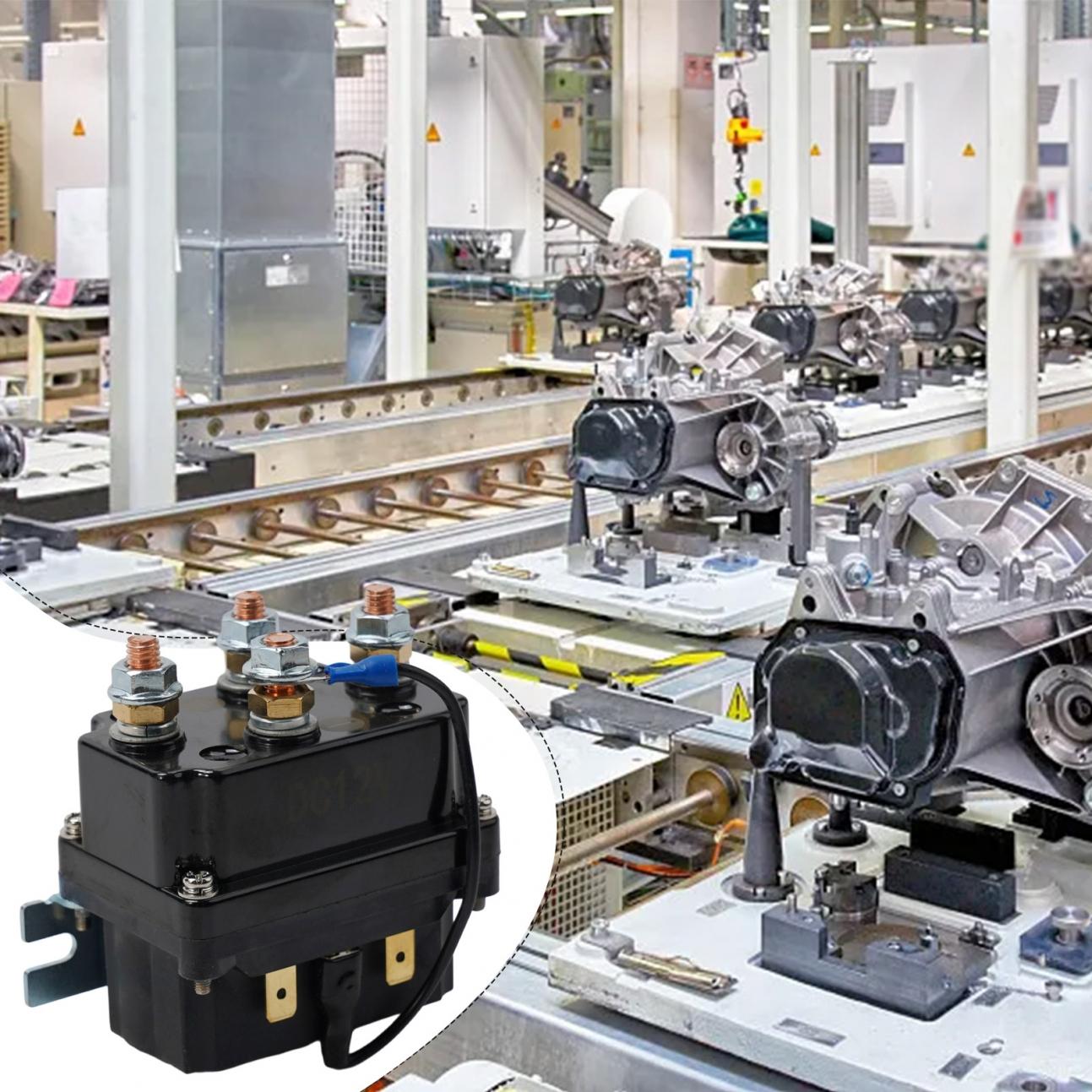 

Реле Соленоїд Керування Лебідкою Реле для Верстатів Соленоїдне Реле 1шт 500А 12В