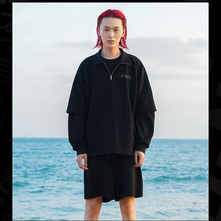 Li-Ning Vital Essential Solid Color Letter Print Drawstring Loose Casual Shorts Men Bottoms Black AKSS071-1
