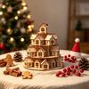 Calendario dell'Avvento in Legno Calendario di Natale, Supporto Espositore Countdown 24 Case con Forma ad Albero Decorazione per Feste, Scaffale Festivo da Tavolo per le Feste
