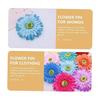 Abaodam 9-Piece Set Gerbera Flower Hair Clips for Women and Girls, Bohemian Fabric Brooch with Alligator Clips, Assorted Colors for Beach Photos,